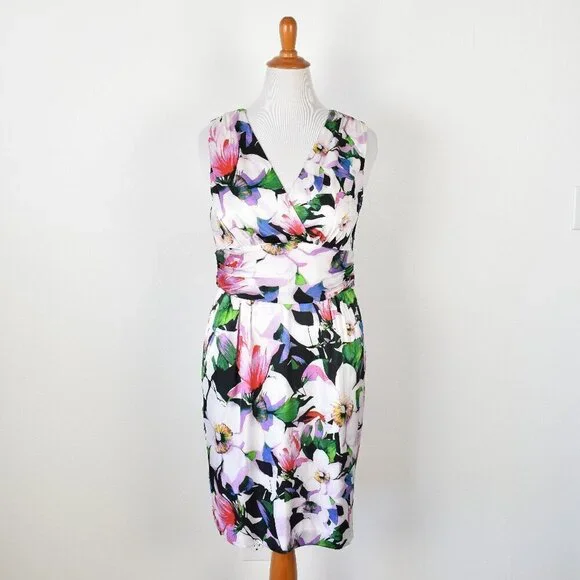 Lauren Ralph Lauren Floral Sheath Dress - 14 - Picture 1 of 8